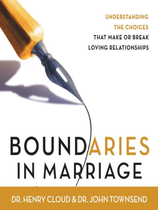 Title details for Boundaries in Marriage by Henry Cloud - Available